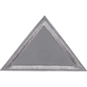 Reflexní nažehlovačka mix vzorů a velikostí, střední, 3 šedá trojúhelník