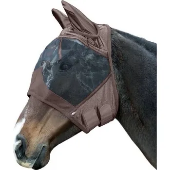 Koňská maska proti hmyzu Maska proti hmyzu HKM High Professional brown COB