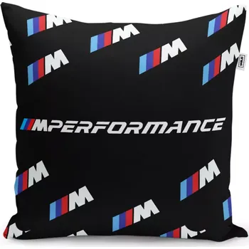 Polštář Sablio Polštář MPERFORMANCE černý vzor - 50x50 cm