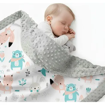 Dětská deka Minky deka BabyUniverse 75 x 50 cm LETNÍ deka