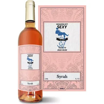 Víno Sablio Růžové víno Nesnáším být sexy, ale jsem šéf: 0,75 l