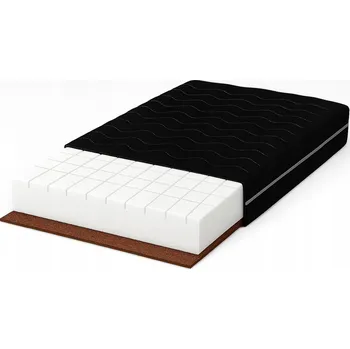 Matrace Matrace PRODYŠNÁ KOKOS 75X185 ČERNÁ Mikrovlákno pěna 185x75