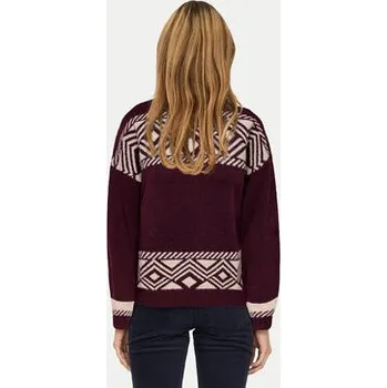 Dámský svetr ONLY Rolák Victoria 15321179 Fialová Regular Fit M