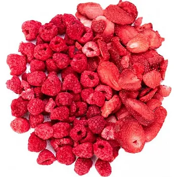 Sušená potravina Nutty lyofilizované ovoce jahody, maliny 100 g