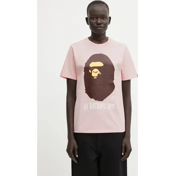 Dámské tričko Bavlněné tričko A Bathing Ape, XS, růžová, 03X
