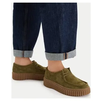 Dámské polobotky Polobotky Clarks Torhill Bee 26184586 Khaki 37