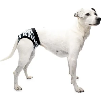 Obleček pro psa Samohýl Exclusive Marty hárací kalhotky bílo-černé 40 cm