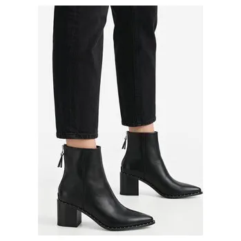 Dámské kozačky Polokozačky DeeZee CEO-HY17367-1 Černá 37