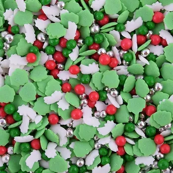 Jedlá dekorace na dort Cukrový posyp Vánoční čas 50 g konfety