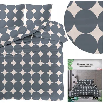 Povlečení Povlečení MARIA Povlaky na polštáře 70x80 Sada 200x220 3 Č. saténová stylová