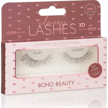 Umělé řasy UMĚLÉ ŘASY NA PÁSKU BOHO BEAUTY CLASSY LOOK CL-01 CLASSY