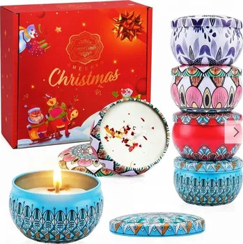 Svíčka Tradiční sójová svíčka 9 VŮNÍ VONNÉ SVÍČKY DÁRKOVÉ SVÍČKY 9 ks