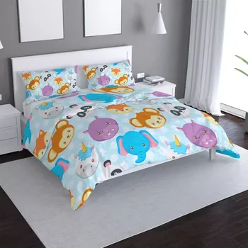 Povlečení Sablio Povlečení Bílé kachničky - 140x220 / 90x70