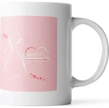 Sablio Hrnek Blahopřejeme novomanželům - 890 ml - XXL