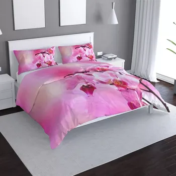 Povlečení Sablio Povlečení Květy orchideje - 140x220 / 90x70