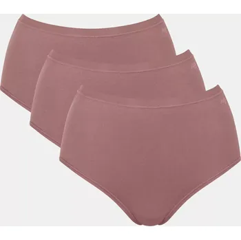 Kalhotky Dámské kalhotky GO Daily Cotton Highwaist 3P - BROWN - sv. hnědé 1141 - SLOGGI BROWN M
