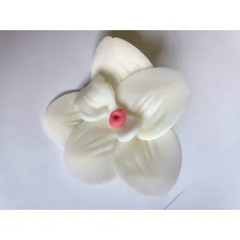 Jedlá dekorace na dort Dortisimo Cukrová orchidej bílá (9 ks)