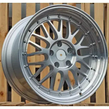 Alu kolo Alu kola Racing Line A1025, 17x8.5 5x120 ET34, stříbrná + leštěný límec