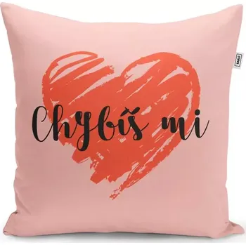 Polštář Sablio Polštář Chybíš mi 2: 40x40 cm