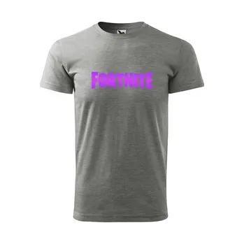 Pánské tričko Tričko s potiskem Fortnite Pink: šedé 5XL
