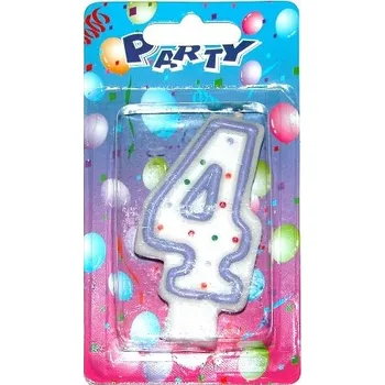 Dortová svíčka Svíčka dortová s tečkami č. 4 598361