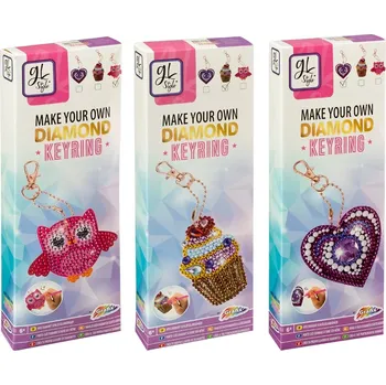 kreativní sada Alltoys Udělej si svoji klíčenku pomocí kamínků Diamond