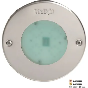 Bazénové osvětlení LED Světlo Hugo Lahme - RGBW barevné; 24 V; 8 LED, Ø 146 mm, červený bronz, pro fóliové a keramické bazény