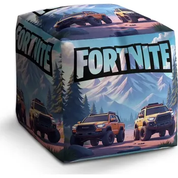 Taburet Sablio Taburet Cube FORTNITE Off-road auta: 40x40x40 cm