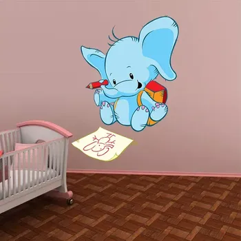 samolepka Sablio Samolepka na zeď: Kreslící slon