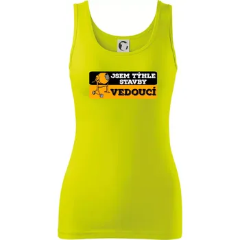 Jsem týhle stavby vedoucí - Dámské tílko - L ( Limetková )