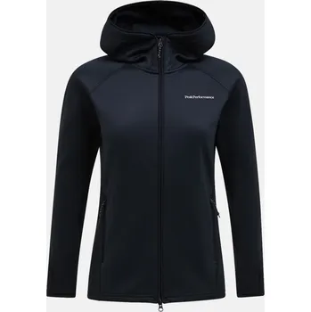 Dámská mikina MIKINA PEAK PERFORMANCE W MIDLAYER ZIP HOOD BLACK