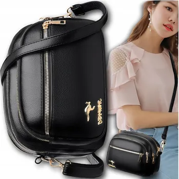 Kabelka EdiBazzar kabelka psaníčko eko kůže černá