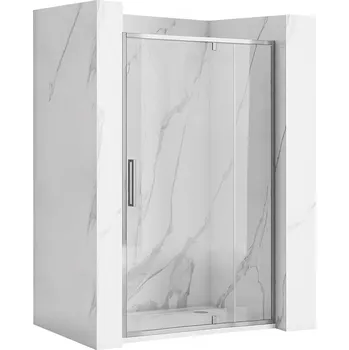 Sprchové dveře Jednokřídlé sprchové dveře REA RAPID SWING 120 cm pro instalaci do niky, chrom - bez vaničky