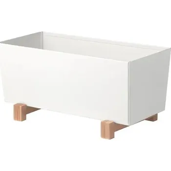 Květináč Květináč obal 32 cm kovový bílý