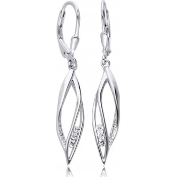 Náušnice Stříbrné Náušnice 925 Visací pro ženu s Gravírování