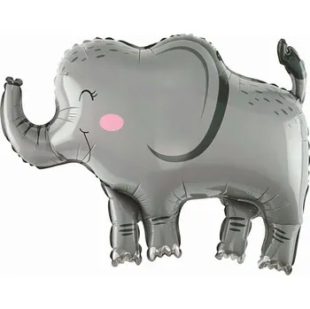 Balónek Foliový balónek SLON Slon Zvířata Zoo 68x49 Cm