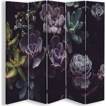 Paraván PARAVÁN DO POKOJE Zástěna Sukulenty Květiny 180x170