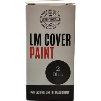 Přípravek pro údržbu obuvi Barva na boty z kůže LM LUX cover paint, profesionální, černá, 30 ml