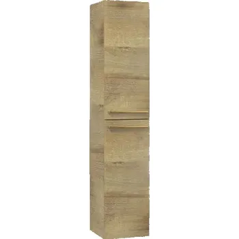 Koupelnový nábytek EBS Urban Vysoká skříňka 35x170cm L/P, dub riviera-madlo bronz URBANV35DRZ