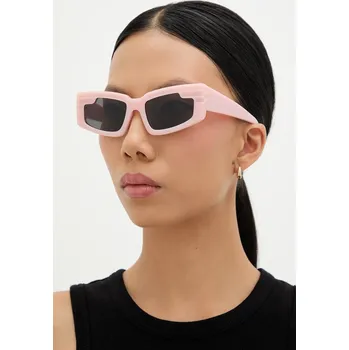 Sluneční brýle Sluneční brýle Fiorucci Rectangular Wing U01FPASU134AC03PN02 růžová 30X, vel. ONE SIZE