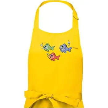 Kuchyňská zástěra Prdící ryba (Hana-creative) - Pánská zástěra na vaření - Univerzální velikost ( Žlutá )