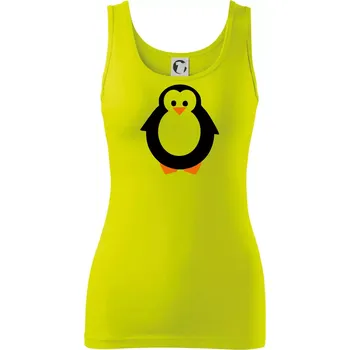 Tučňák obrys - Dámské tílko - M ( Limetková )