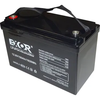 Záložní baterie LiFePO4 akumulátor EXOR 12,8V 150Ah s vyhříváním a bluetooth