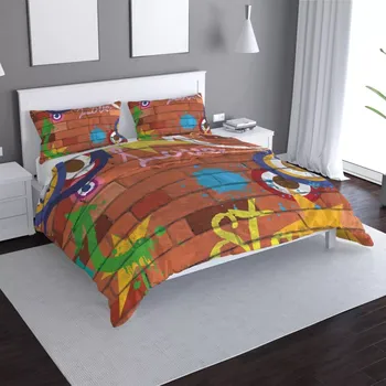 Povlečení Sablio Povlečení Zeď - 140x220 / 90x70