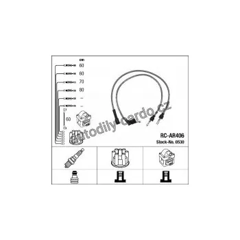 Zapalovací kabel Sada kabelů pro zapalování NGK RC-AR406 - ALFA ROMEO