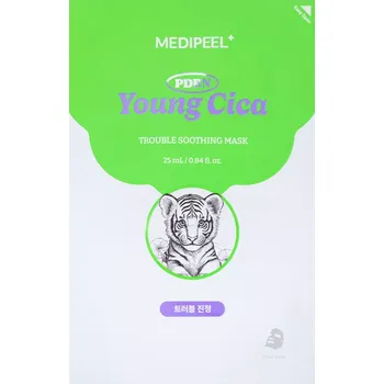 Pleťová maska Medi-Peel - Young Cica PDRN Trouble Soothing Mask - Zklidňující a hydratační pleťová maska s PDRN - 25 ml