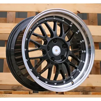 Alu kolo Alu kola Racing Line A1025, 18x9 5x120 ET35, černá + leštěný límec