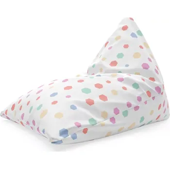 Sedací pytel Sablio Sedací vak Triangl Různě barevné puntíky: 120 x 100 x 100 cm