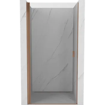 Mexen Mist-B otevírací sprchové dveře 50 cm, transparentní, kartáčovaná měď - 8A2-050-000-65-00 Sprchové dveře