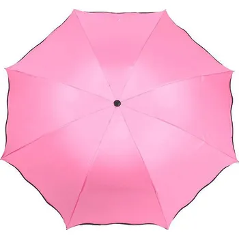 Deštník Dámský skládací deštník kouzelný, velké, 1 pudrová